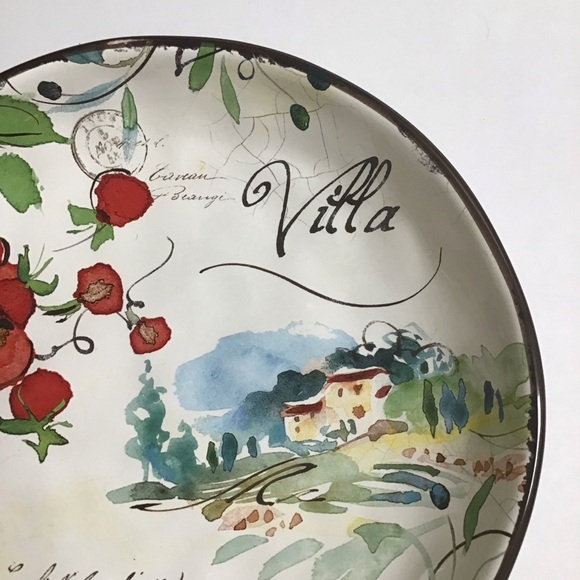 Dash of That Julie Paton Villa Tomato Salad Dessert Bowl Interamerican Products - Picture 6 of 14